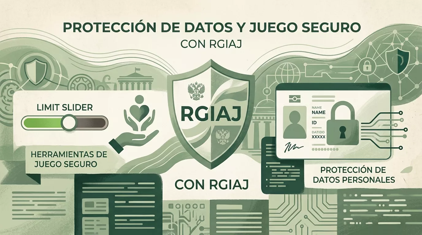 Herramientas de protección del jugador junto a datos personales y límites de cuenta